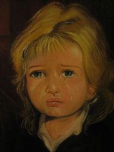 Voir le détail de cette oeuvre: le petite fille qui pleure